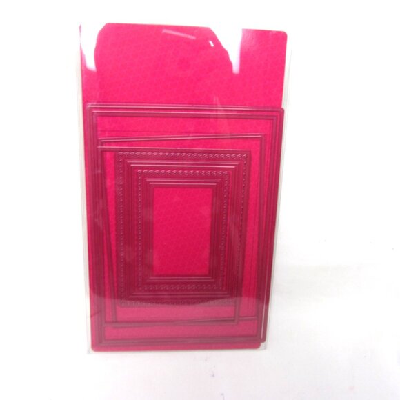 Heartfelt Creations Eyelet Rectangle & Basics Craft Dies HCD2-7189 Frame - Picture 3 of 3